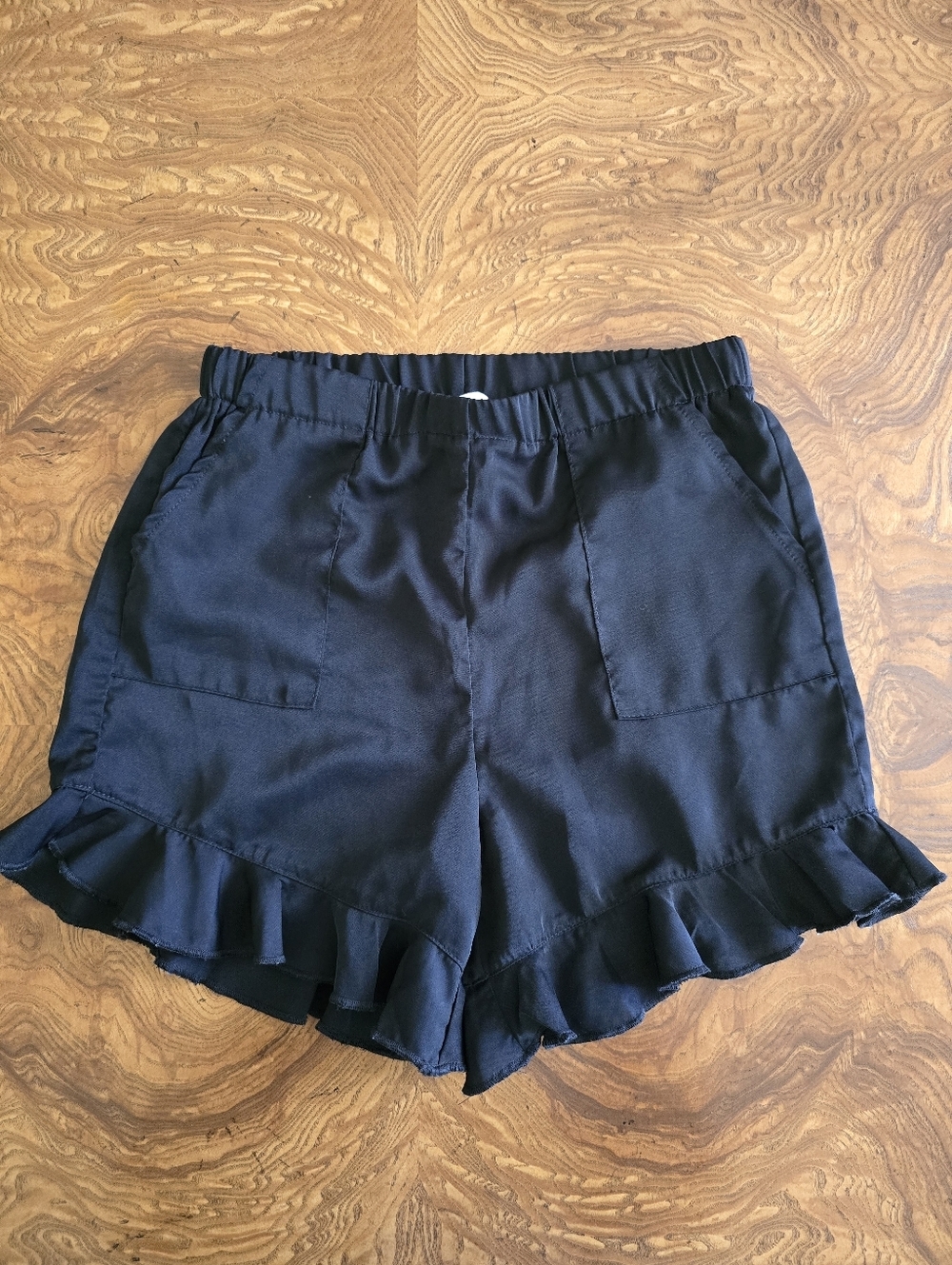 Peyton Bre Black Ruffle Shorts, Girls Size 10
